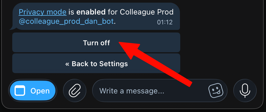 Turn privacy mode off.